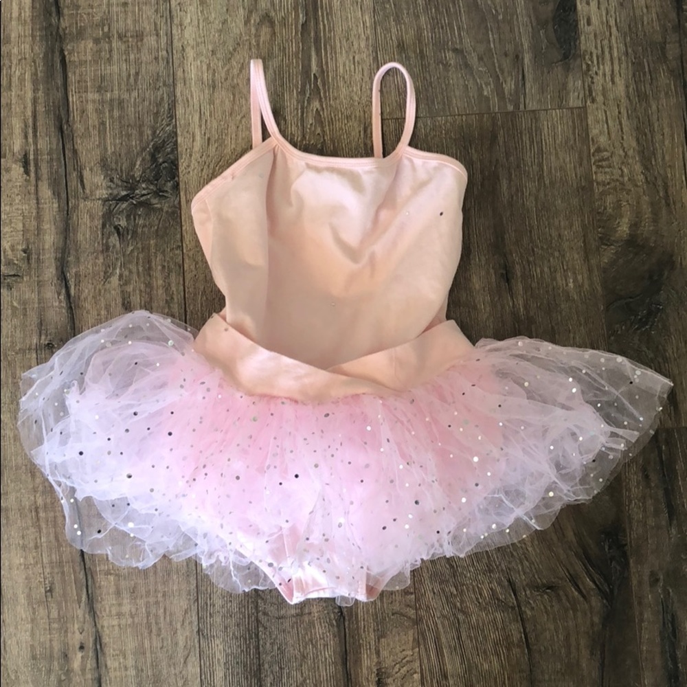 Girls Sequin Dance TuTu Leotard